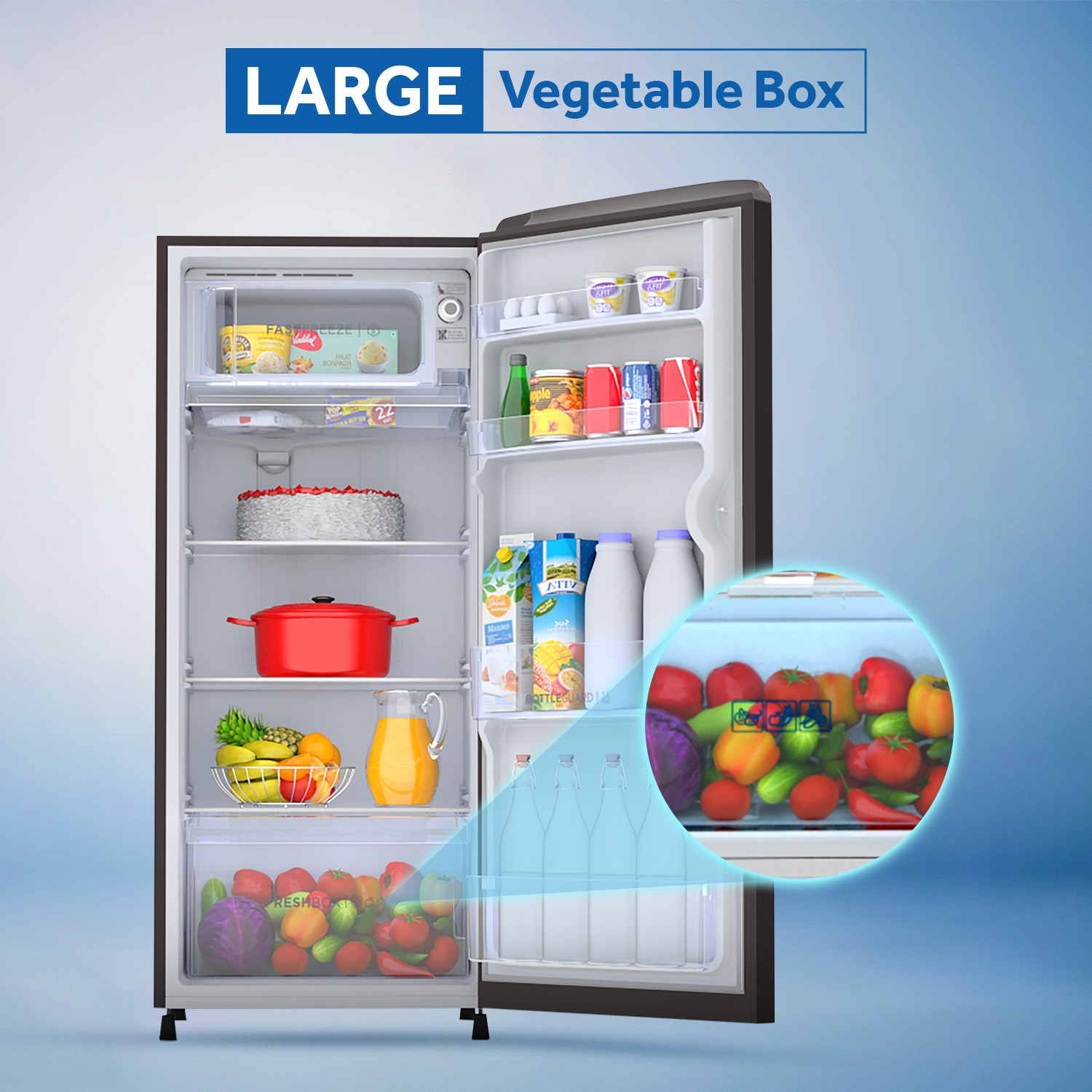 Image of Haier 192 L Direct Cool Single Door 3 Star Refrigerator
