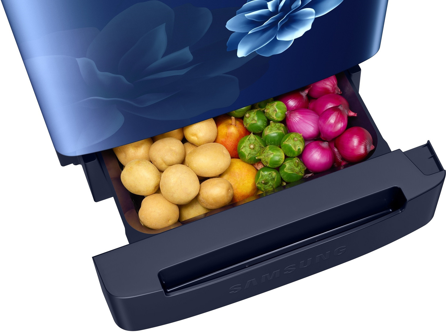 Image of Samsung 189 L Direct Cool Single Door 5 Star Refrigerator with Base Drawer with Digital Inverter