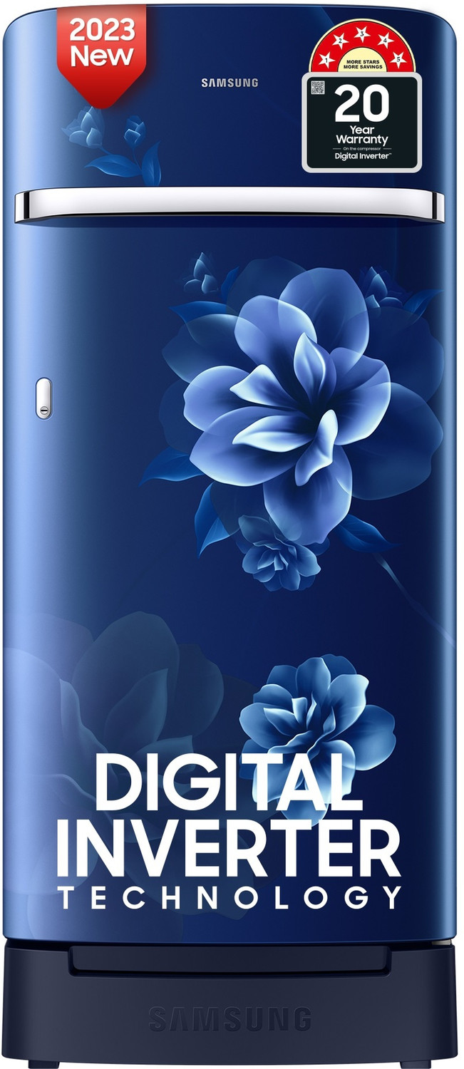 Image of Samsung 189 L Direct Cool Single Door 5 Star Refrigerator with Base Drawer with Digital Inverter