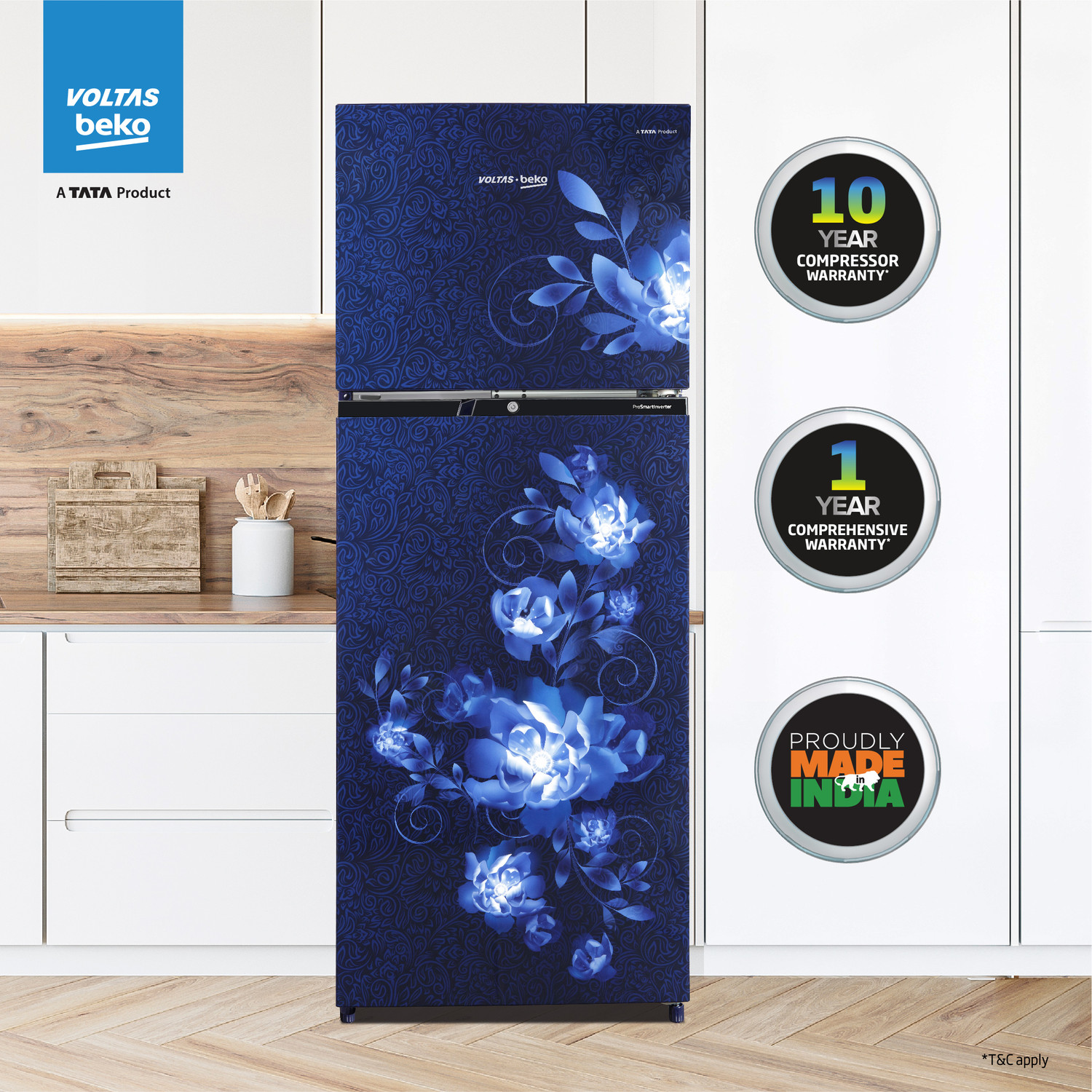 Image of Voltas Beko by A Tata Product 248 L Frost Free Double Door 3 Star Refrigerator