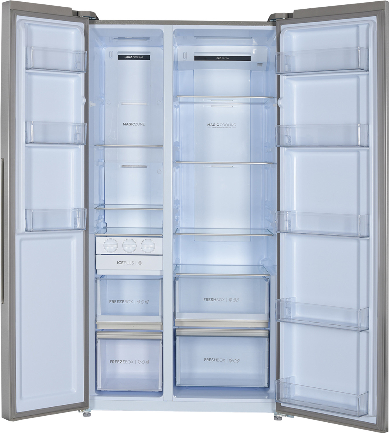 Image of CANDY 602 L Frost Free Side by Side Refrigerator with 100 % Convertible refrigerator with Deo Fresh Technology , Innovative Inverter Compressor Technology