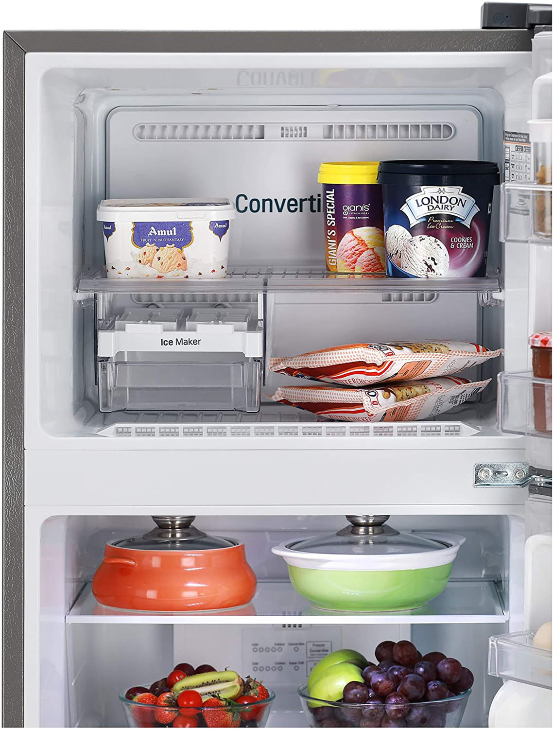 Image of LG 240 L Frost Free Double Door 3 Star Convertible Refrigerator with Smart Inverter Compressor