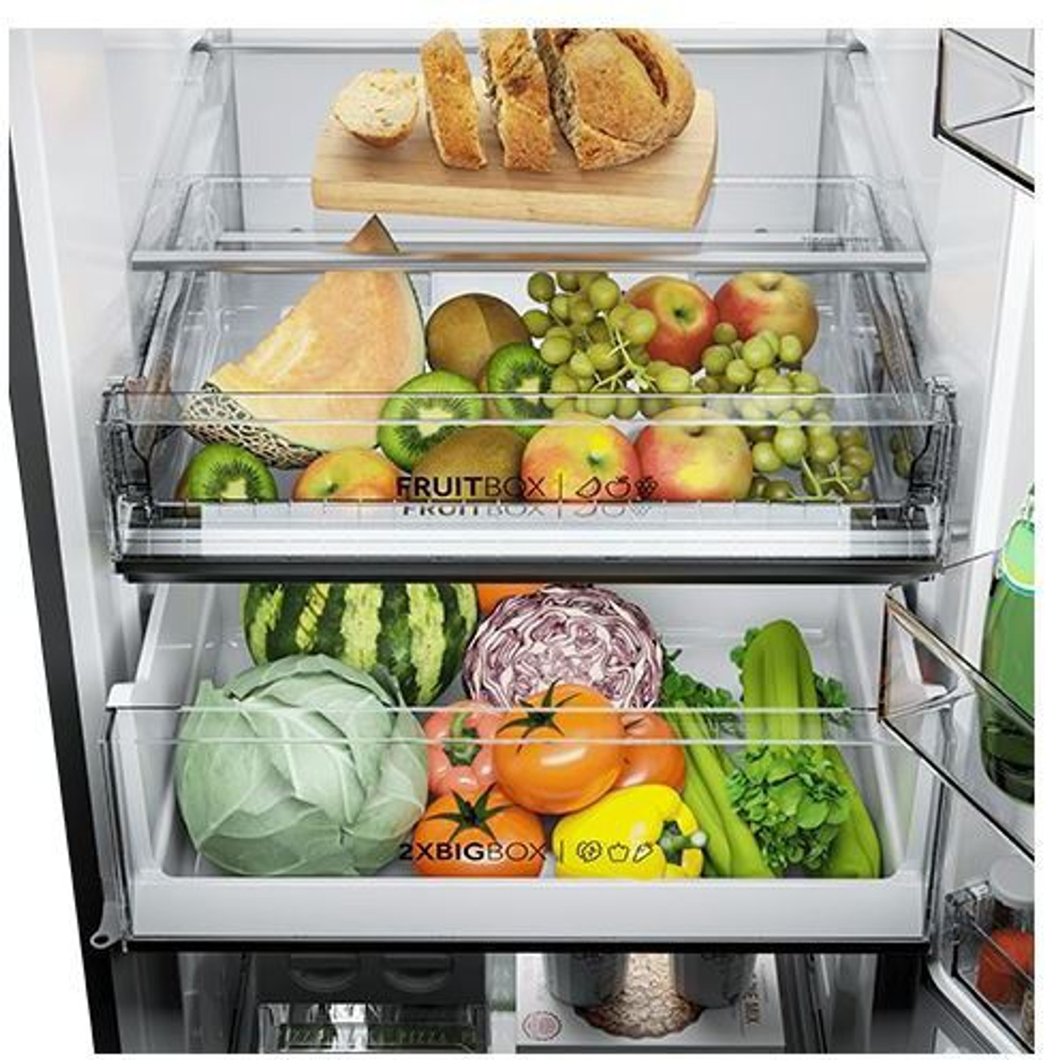 Image of Haier 445 L Frost Free Double Door Bottom Mount 3 Star Refrigerator