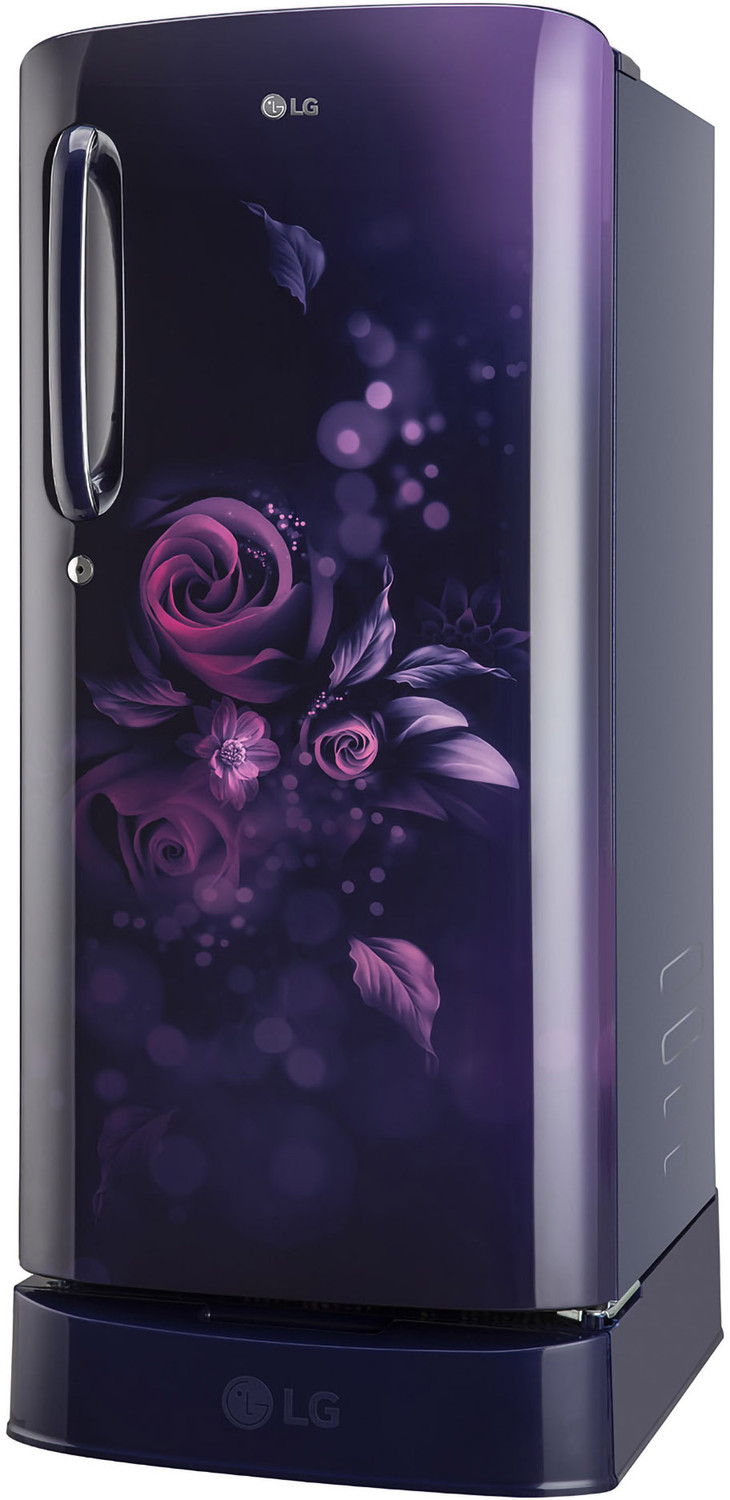 Image of LG 185 L Direct Cool Single Door 5 Star Refrigerator with Base Drawer with Smart Inverter Compressor, Smart Connect, Fast Ice Making