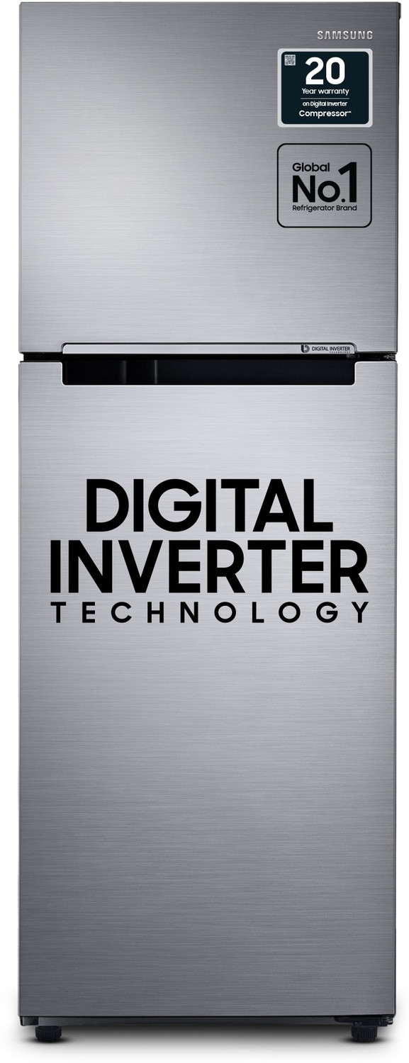 Image of Samsung 236 L Frost Free Double Door 3 Star Refrigerator with Digital Inverter