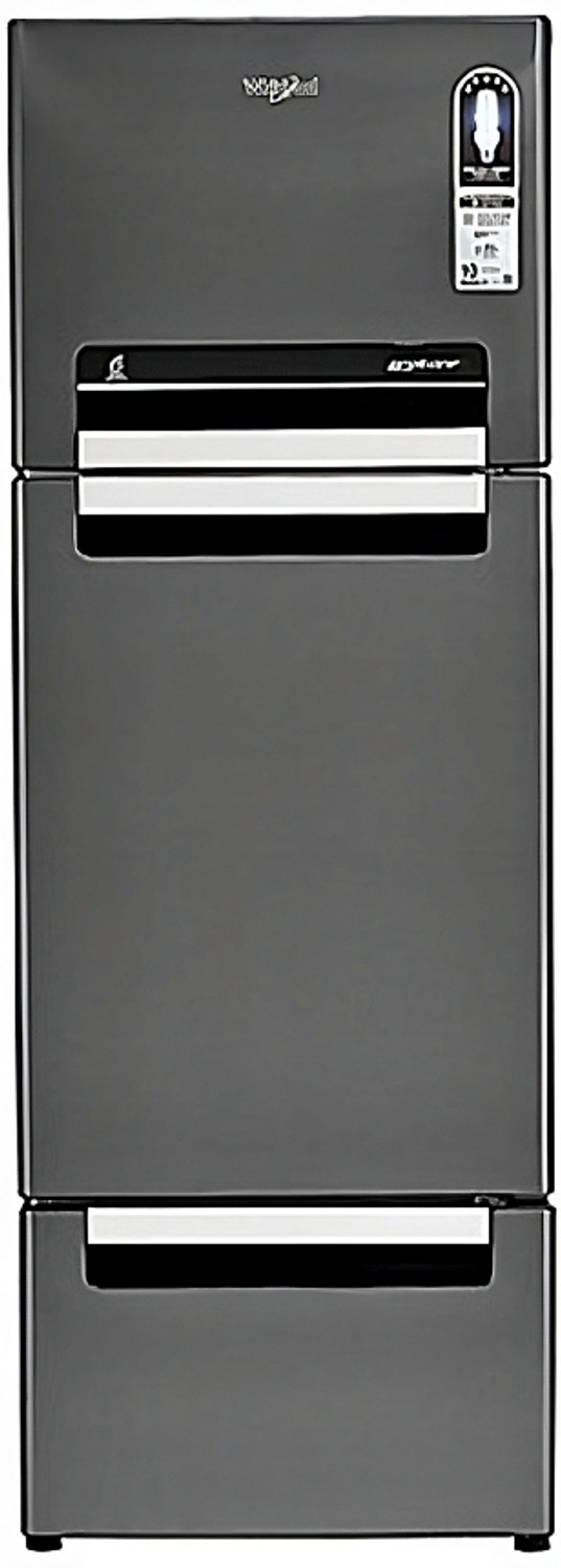 Image of Whirlpool 300 L Frost Free Triple Door Refrigerator (Steel Onyx, FP 313D PROTTON ROY STEEL ONYX (N))