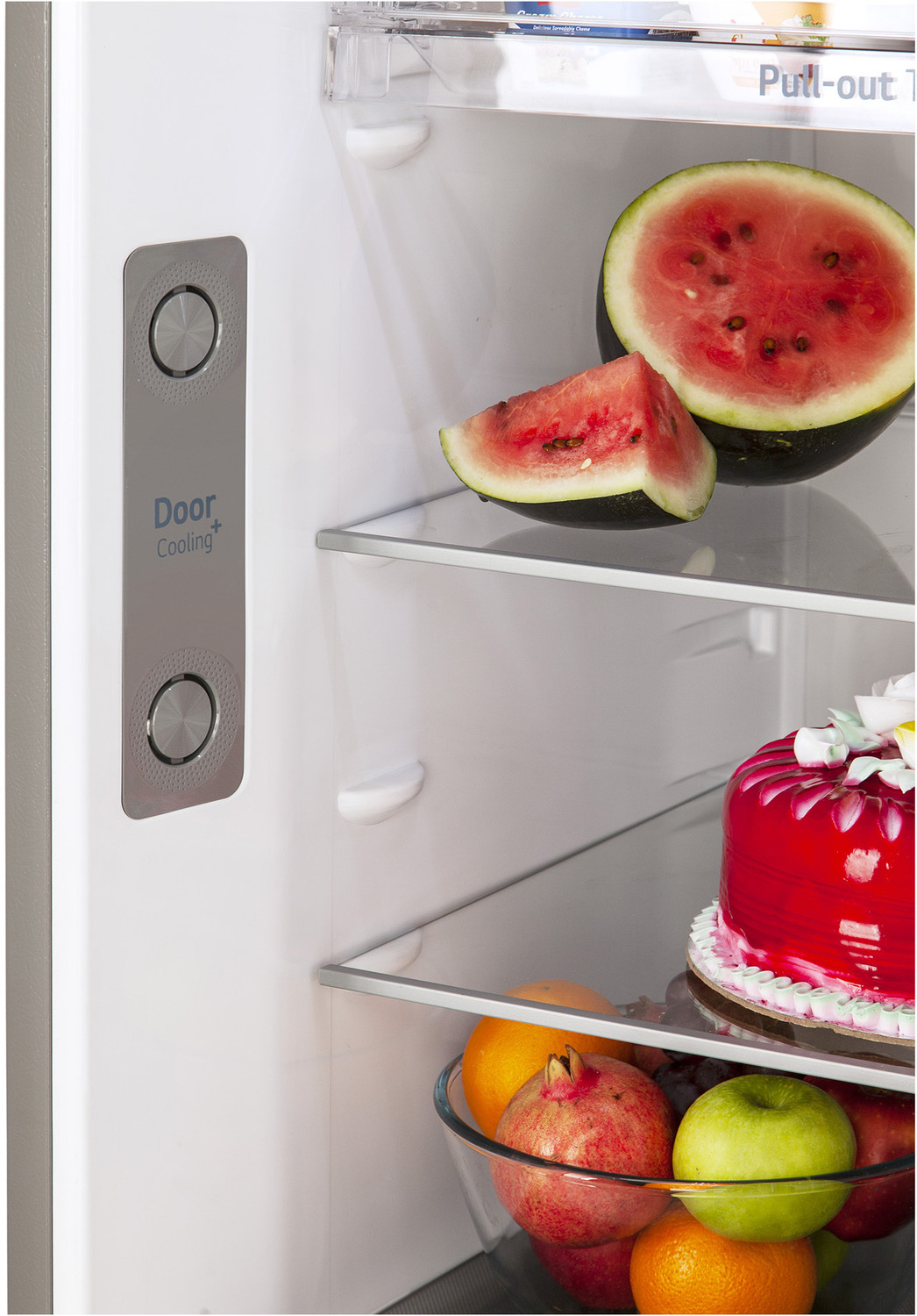 Image of LG 343 L Frost Free Double Door 3 Star Convertible Refrigerator with Wi-Fi, DoorCooling+, Smart Inverter Compressor and External LED Display