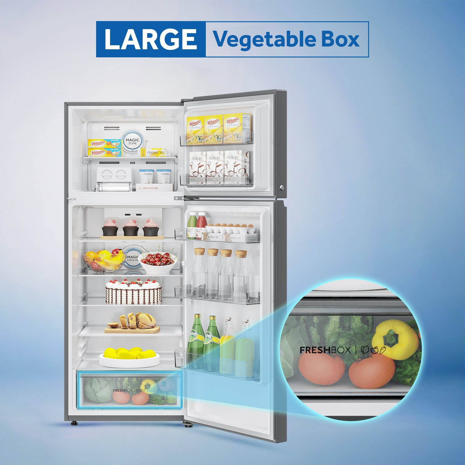 Image of Haier 345 L Frost Free Double Door 3 Star Convertible Refrigerator