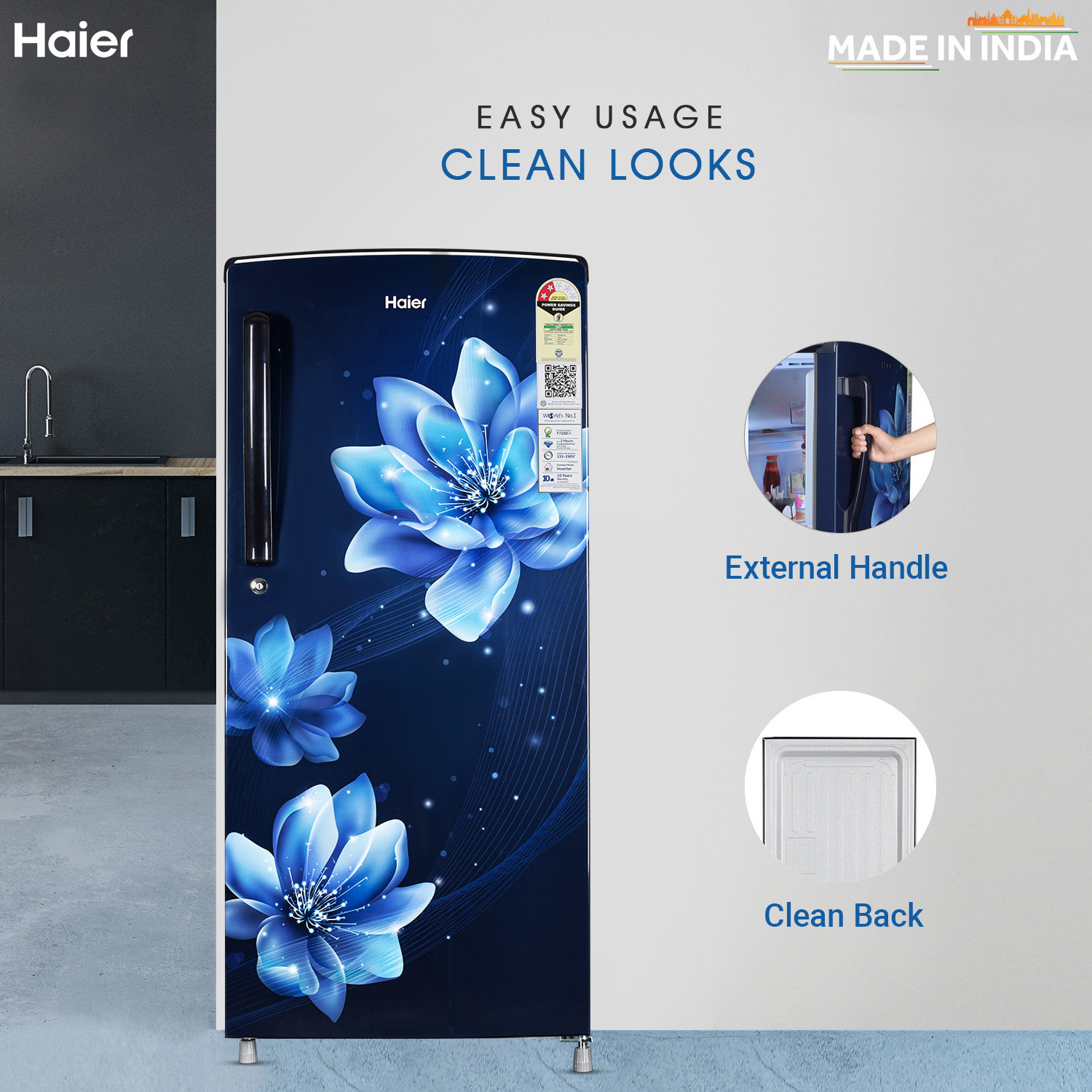 Image of Haier 185 L Direct Cool Single Door 2 Star Refrigerator
