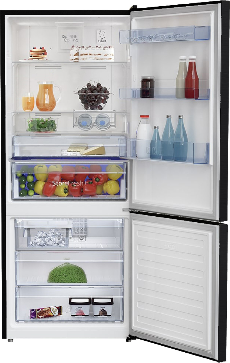 Image of Voltas Beko by A Tata Product 340 L Frost Free Double Door Bottom Mount 2 Star Refrigerator