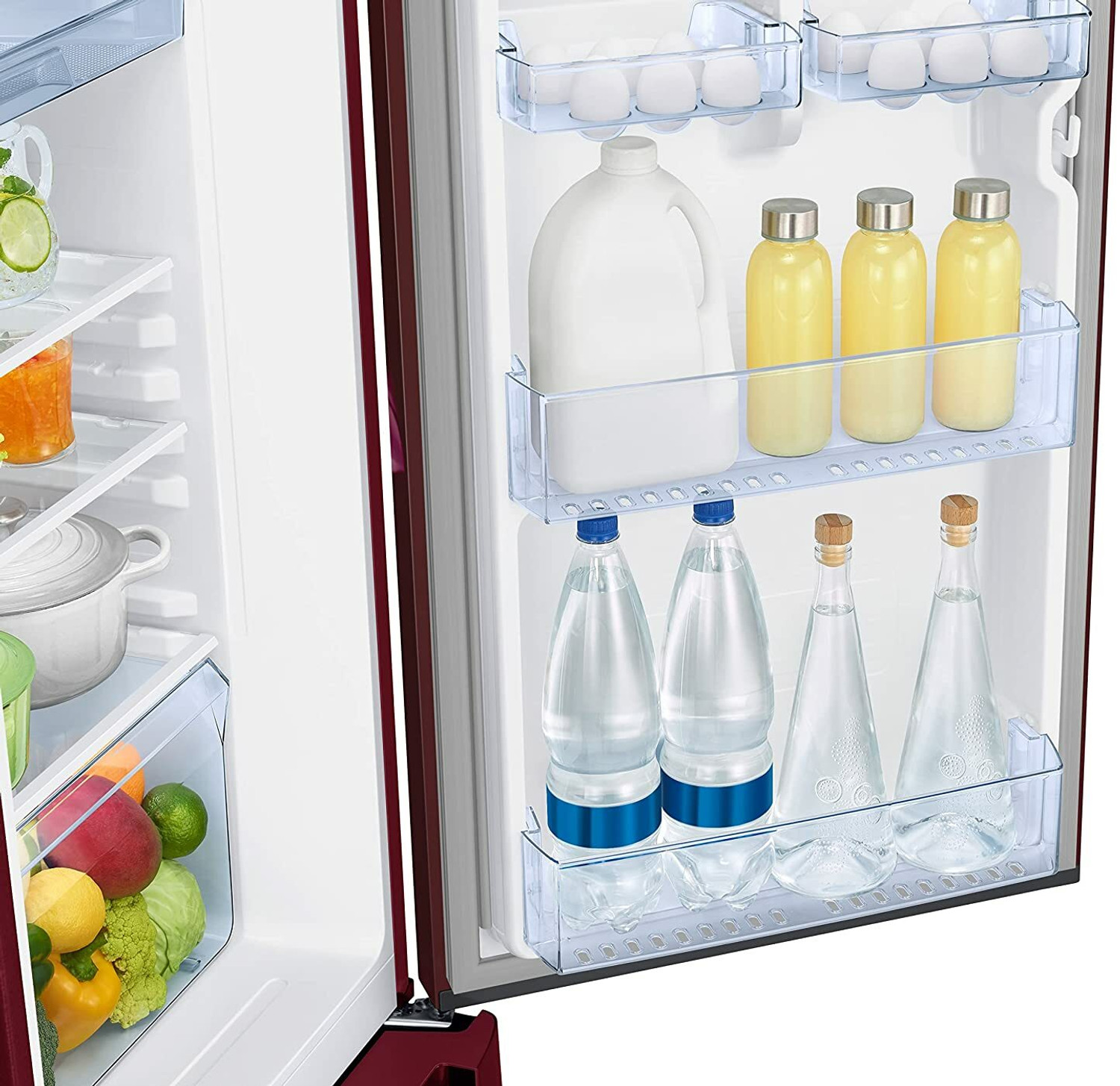Image of Samsung 189 L Direct Cool Single Door 5 Star Refrigerator with Base Drawer with Digi-Touch Cool Digital Inverter with Display