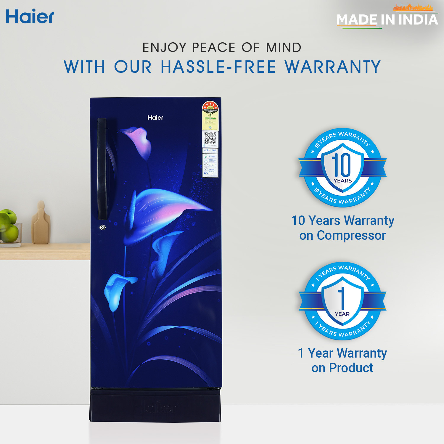 Image of Haier 185 L Direct Cool Single Door 5 Star Refrigerator with Base Drawer