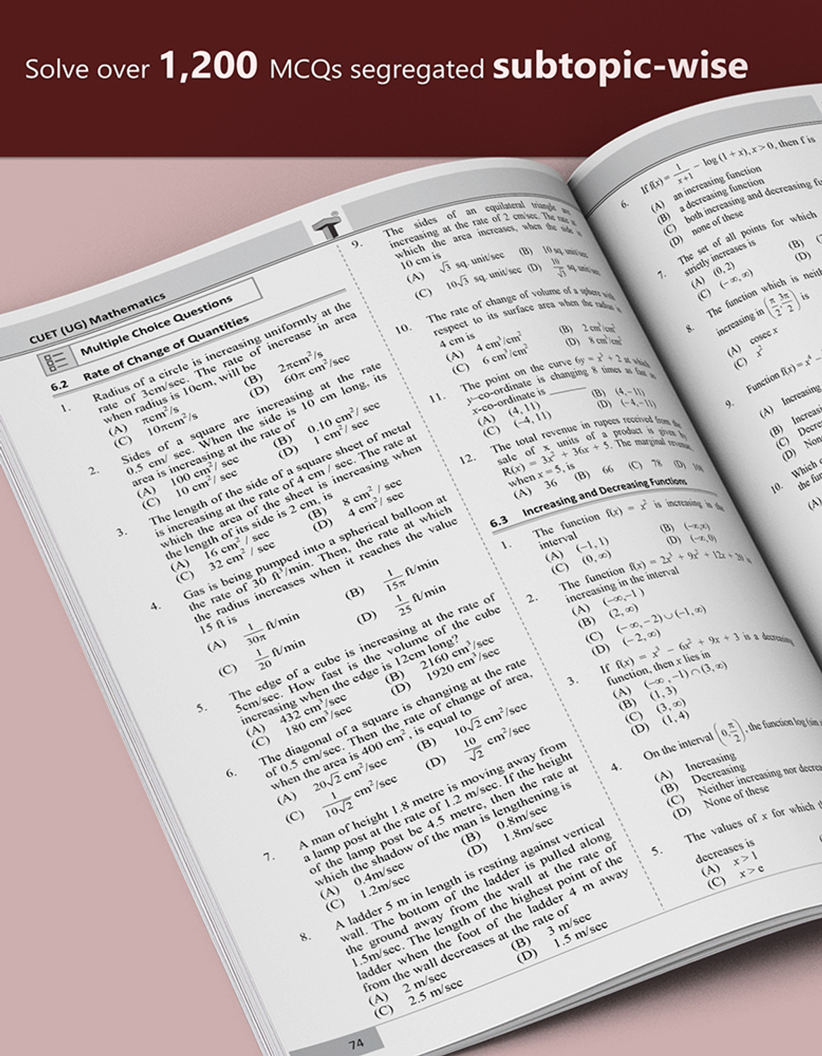 Image of CUET Guide-Mathematics | Maths Entrance Exam Book For BSC 2026 | Common University Entrance Test For Under-Graduate /Integrated Courses