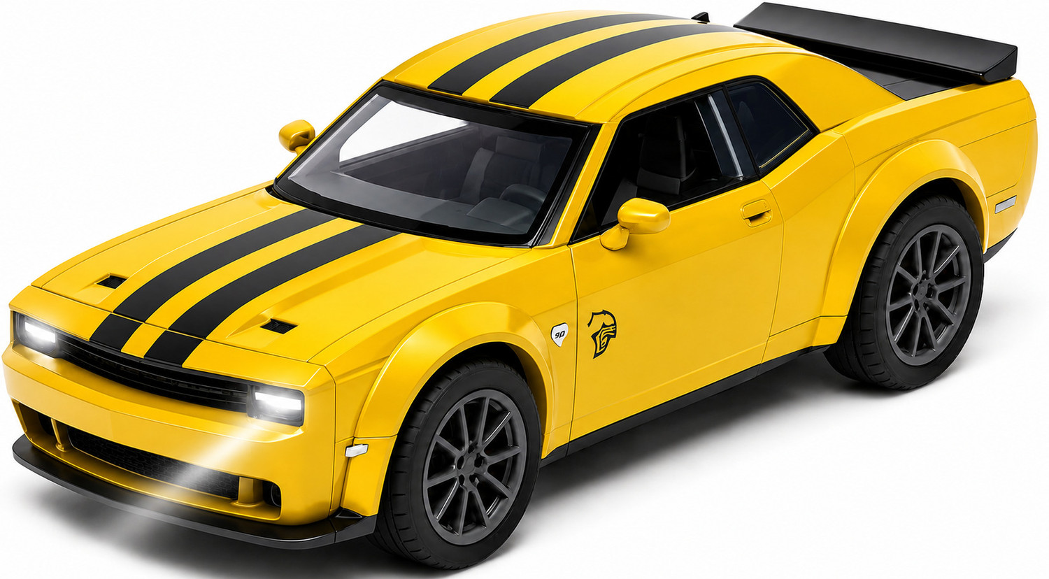 Image of RAMSHREE Premium 1:32 Green Metal Die-Cast Racing Car Toy with Openable Doors (Green)