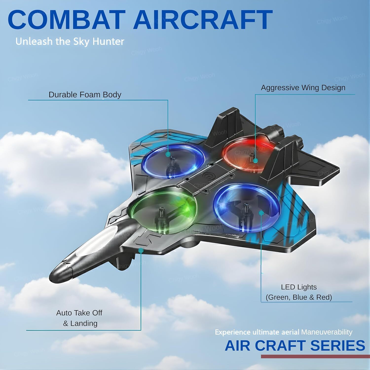 Image of jalora 360 Stunt Flip & Roll, Easy to Fly Stable Aircraft Toy for Boys & Girls (Multicolor)