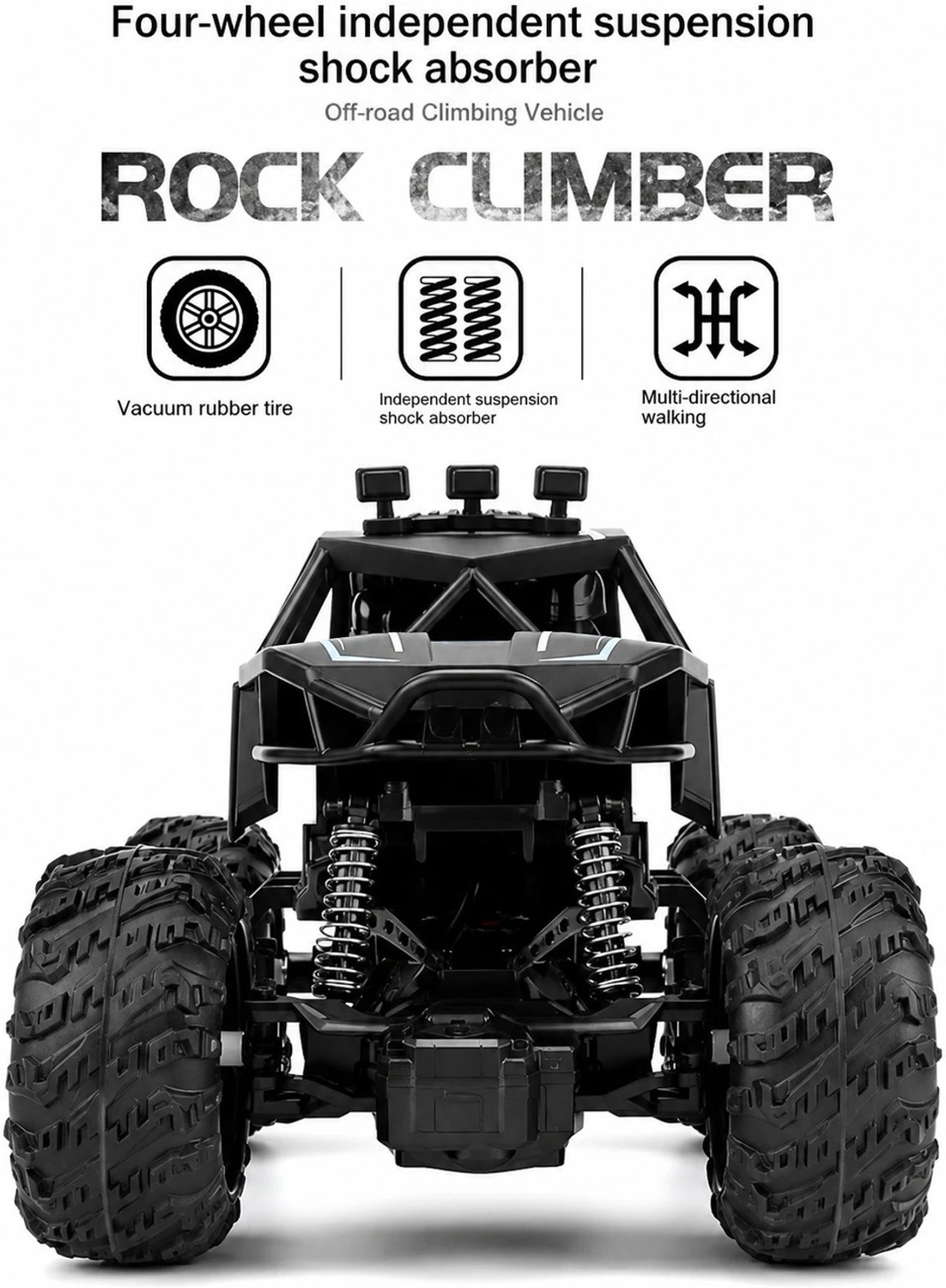 Image of 1542Store Remote Control Mist Spray Rock Crawler Off-Road Stunt Car Toy for Kids (Multicolor, Pack of: 1)