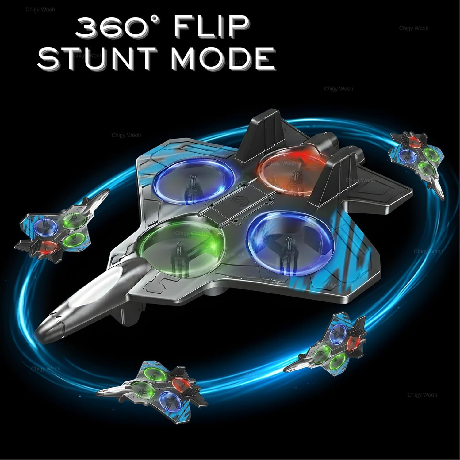 Image of jalora 360 Stunt Flip & Roll, Easy to Fly Stable Aircraft Toy for Boys & Girls (Multicolor)