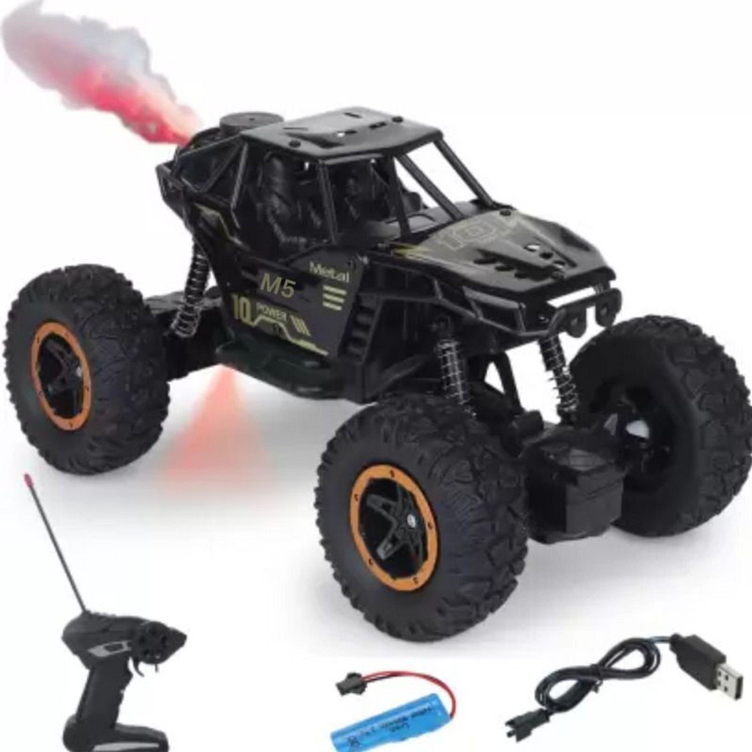 Image of vihaan Racing RC Car 45 KM /H High Speed 1:16 4WD Supersonic Off-Road Monster Truck (Black)