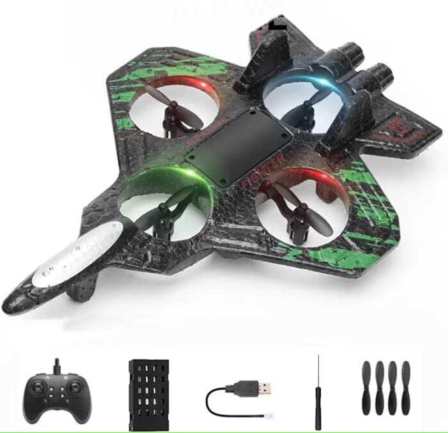 Image of jalora 360 Stunt Flip & Roll, Easy to Fly Stable Aircraft Toy for Boys & Girls (Multicolor)