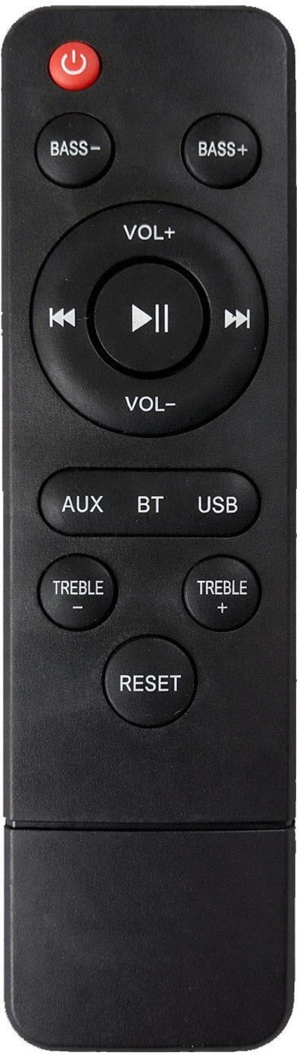 Image of LipiWorld DR-249 Home Theater Soundbar System Remote Compatible For Zebronics Soundbar Remote Controller (Black)
