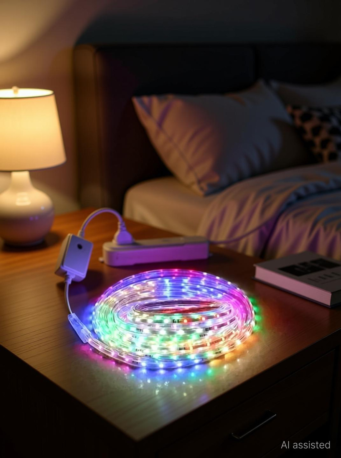 Peafowl Wholesale 1200 LEDs 10 m Multicolor Steady Strip Rice Lights