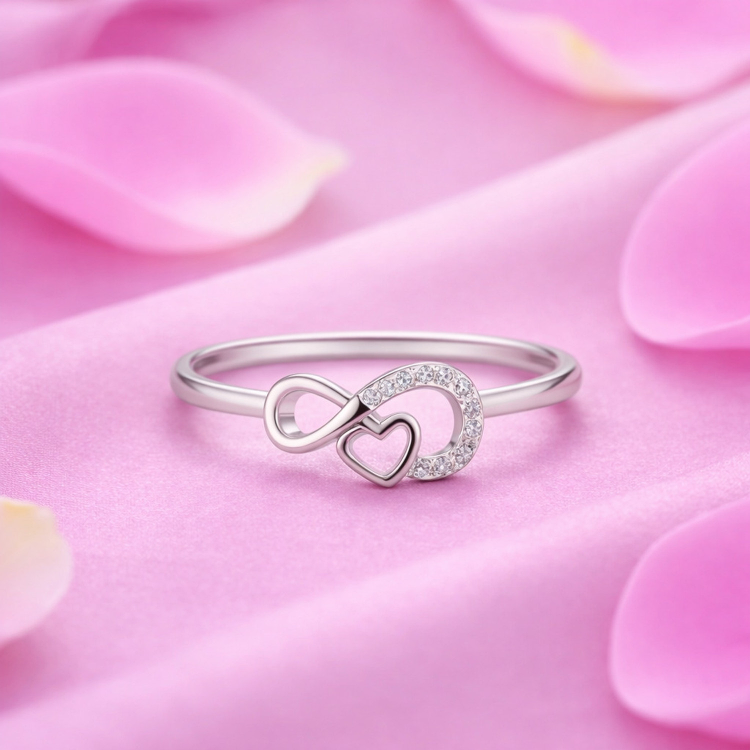 Image of SHAAVA Rhodium Plated Pure Silver Ring