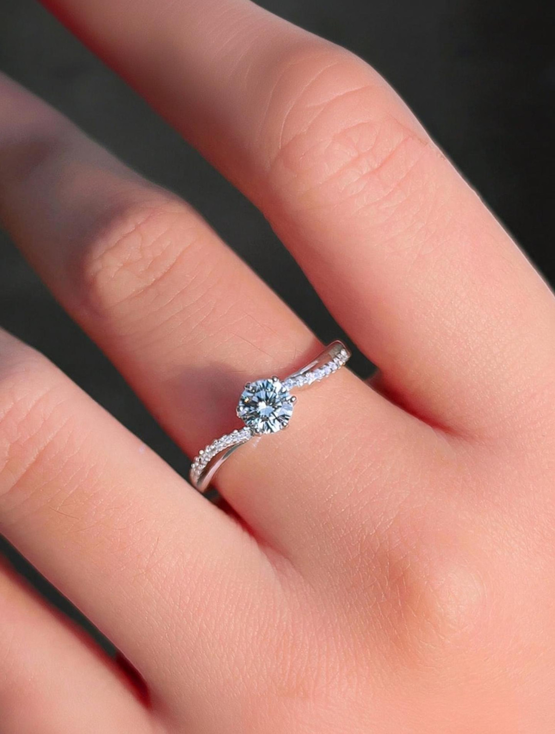 Image of SHAAVA Rhodium Plated Pure Silver Ring