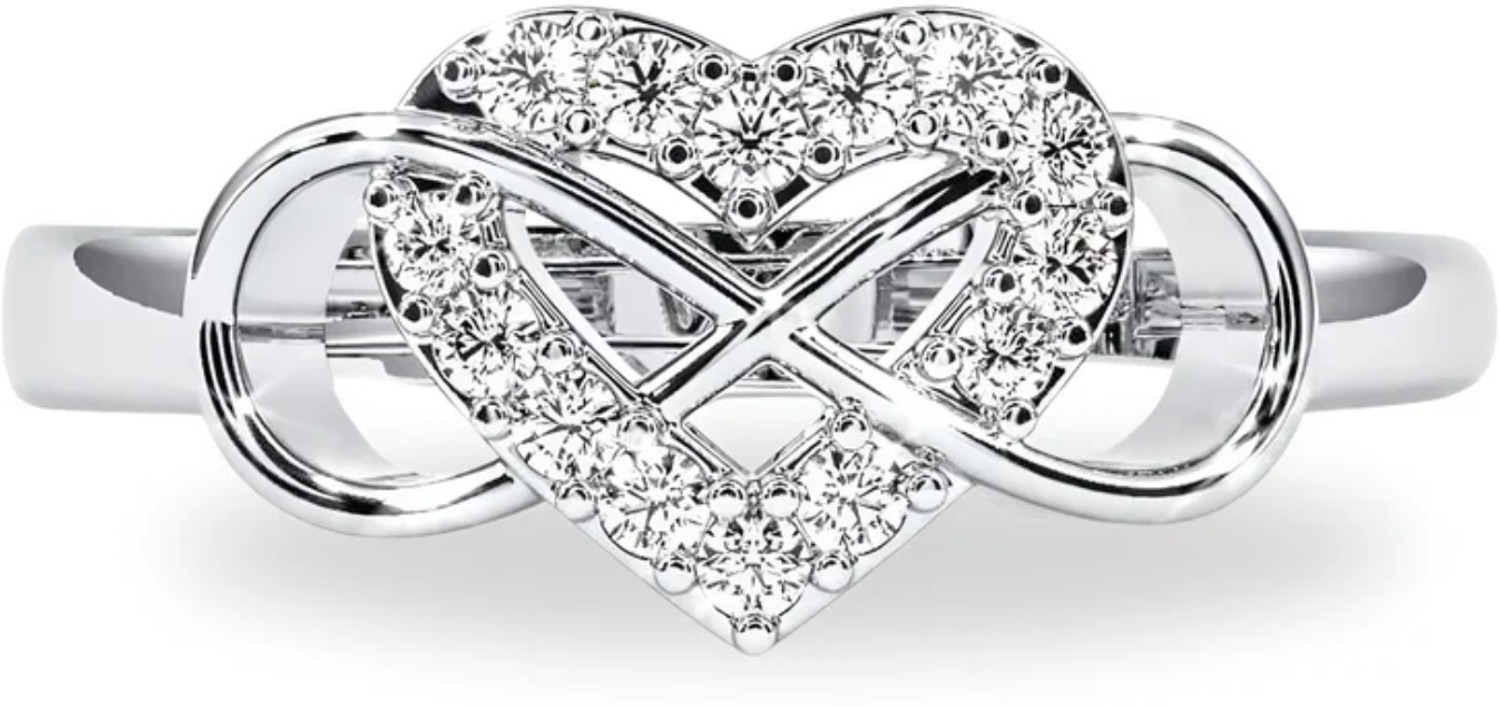 Image of SHAAVA Rhodium Plated Pure Silver Ring