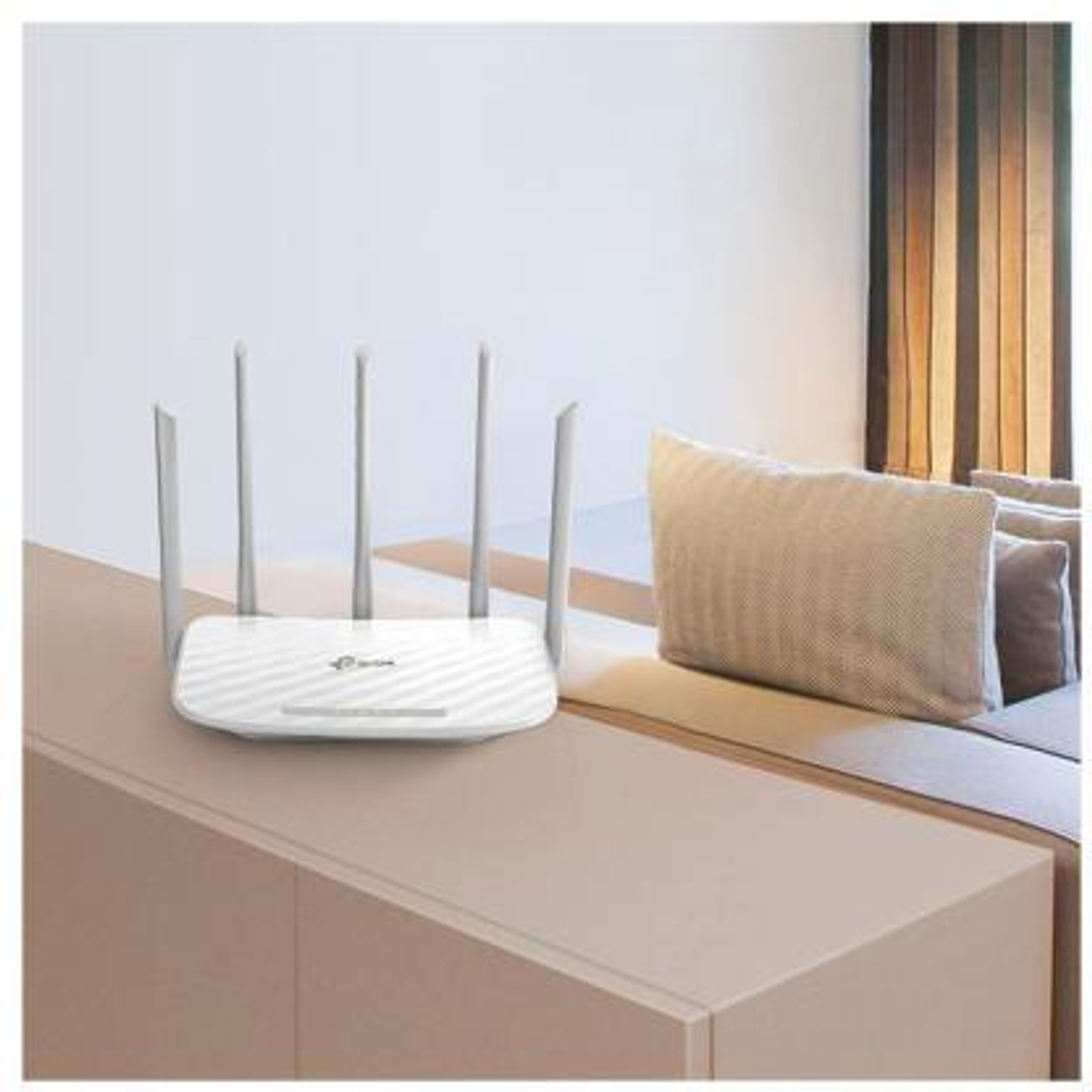 Image of TP-Link Archer c60(us) Wireless Router 5 GHz, 2.4 GHz 1350 Mbps Wifi Speed Dual Band External Antenna Ethernet (Cable Broadband)