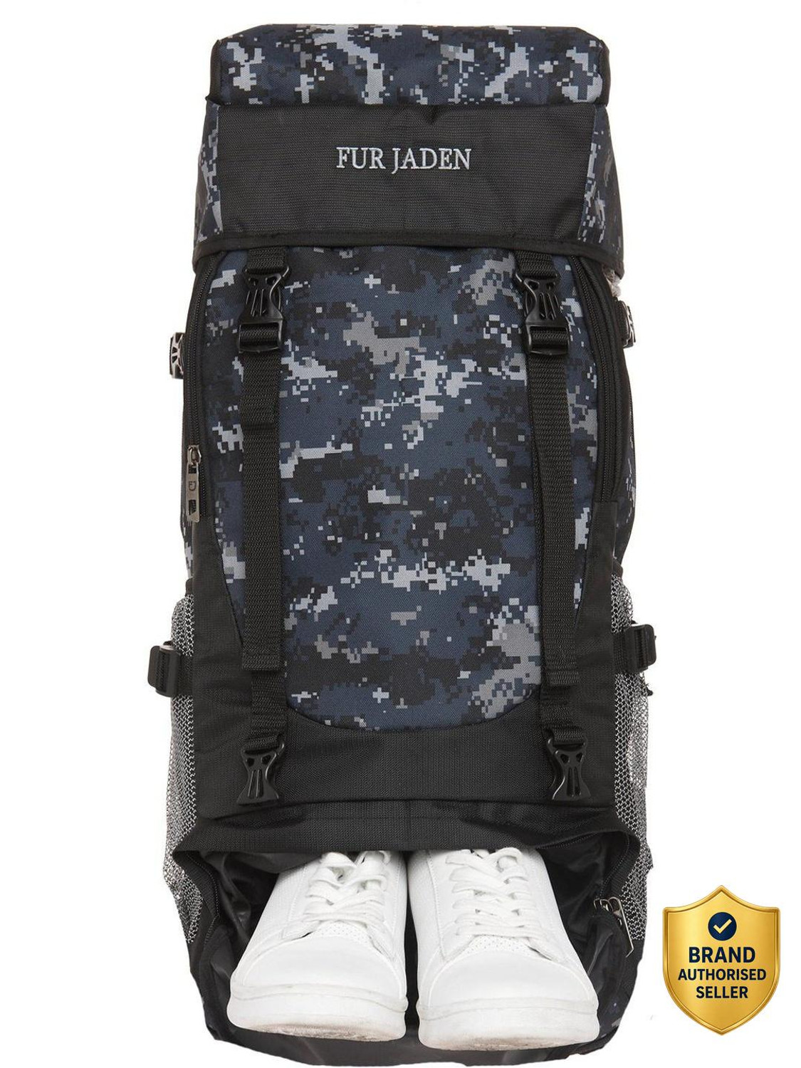 FUR JADEN 55 LTR Rucksack Travel Backpack Bag for Trekking, Hiking with Shoe Compartment Rucksack  - 55 L