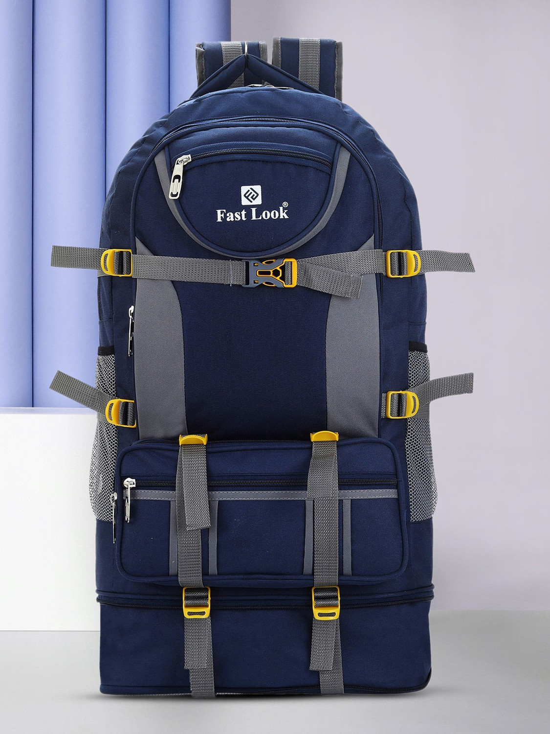 Fast look Travel Rucksack Backpack for Sport Camping Hiking Trekking Bag-Blue Rucksack  - 60 L