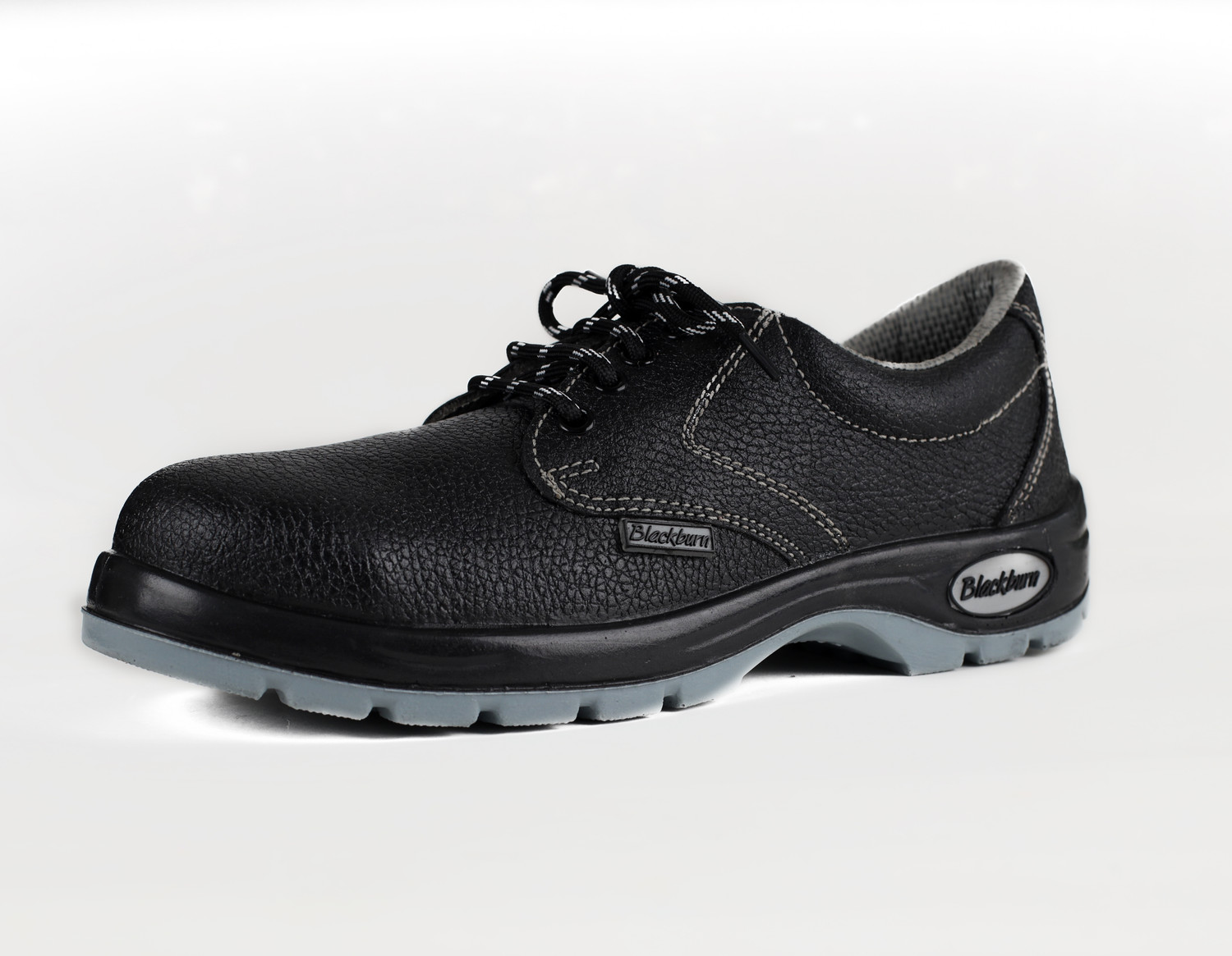 Image of Blackburn Steel Toe Leather Safety Shoe (Black, SB, Size 6)