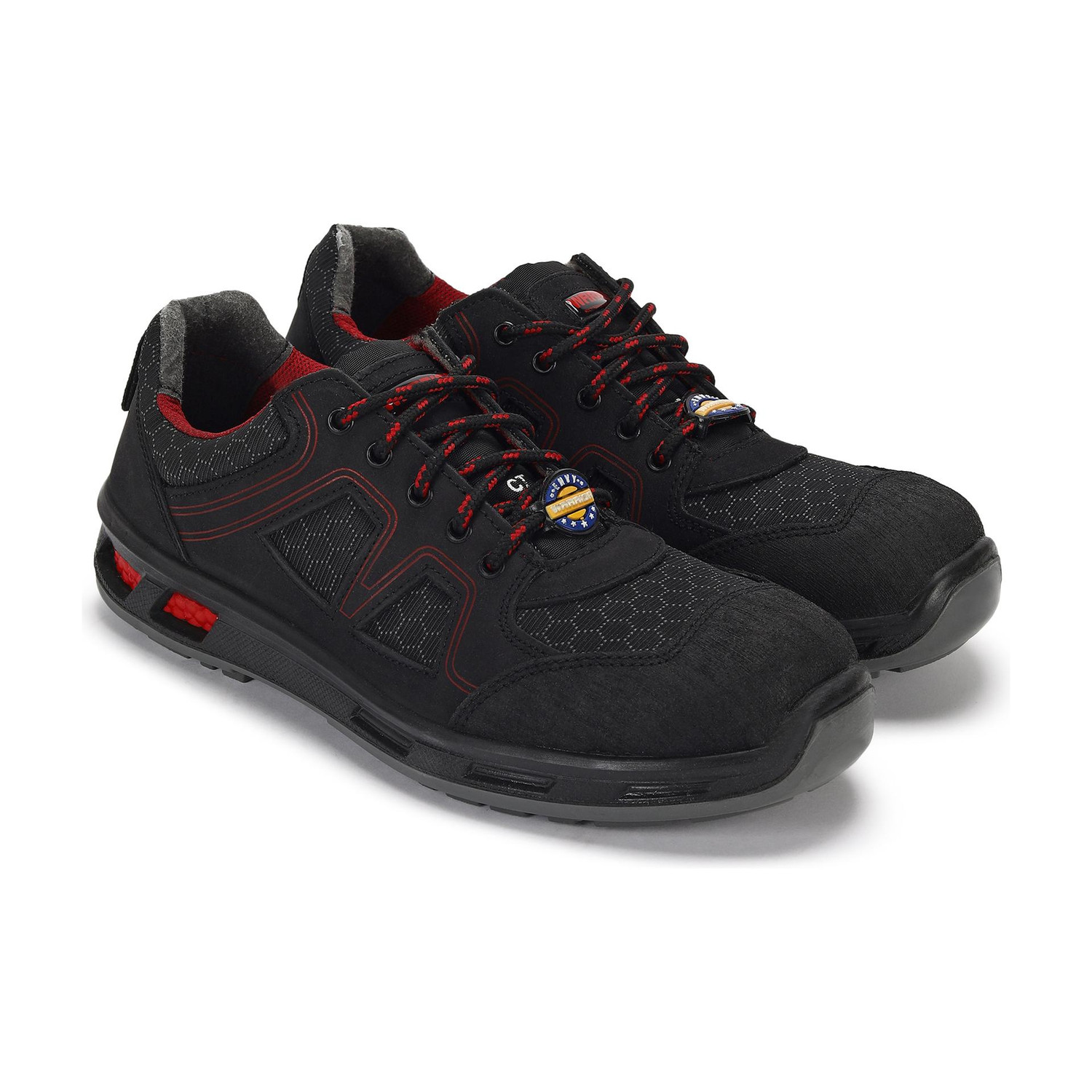 Image of Karam Composite Toe Leather Safety Shoe (Black, S1, Size 3)