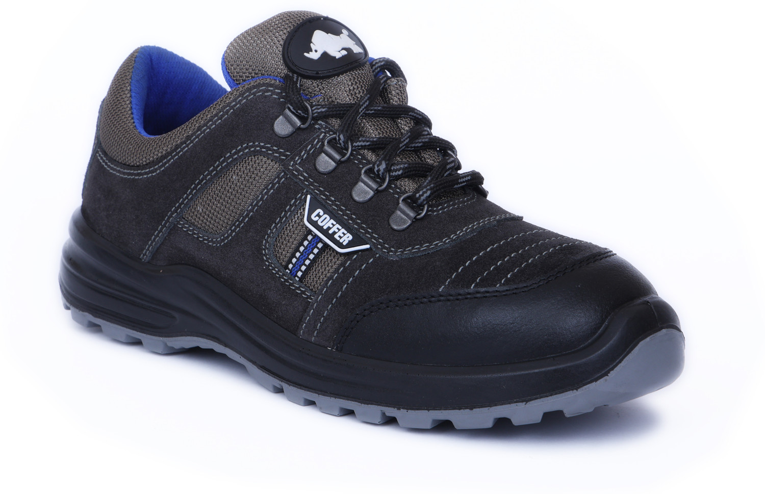 Image of Blackburn Steel Toe Leather Safety Shoe (Black, SB, Size 6)