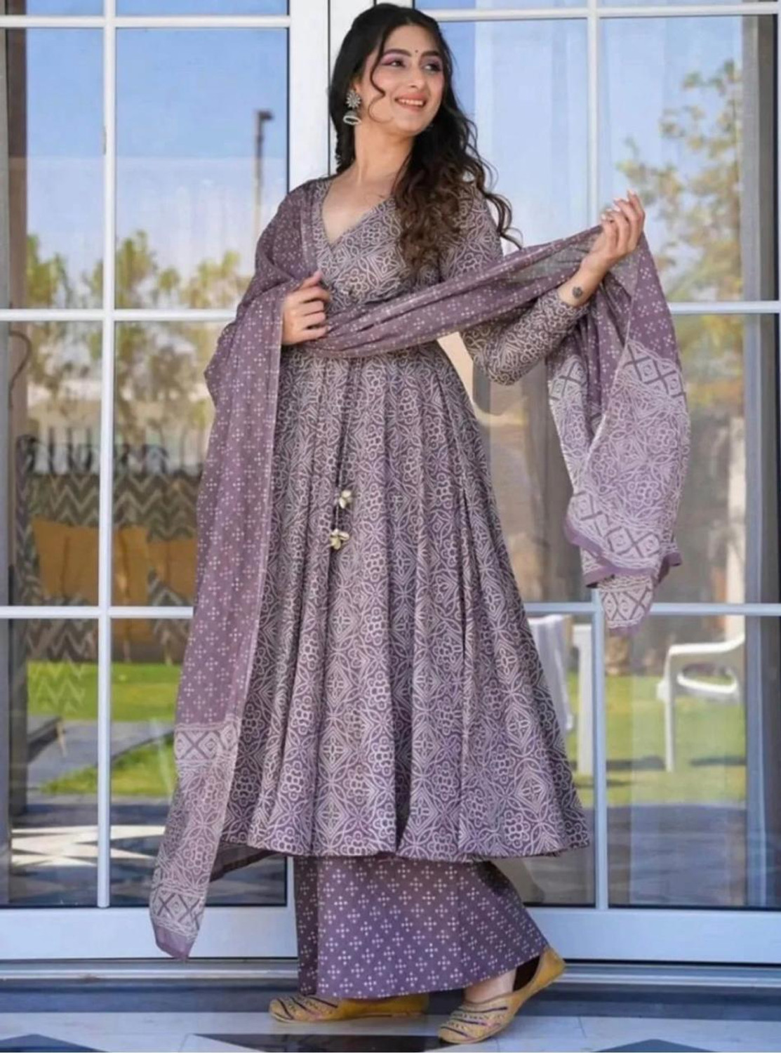 Image of HB Fashion Self Design, Printed, Embroidered Kurta, Trouser /Pant & Dupatta Set