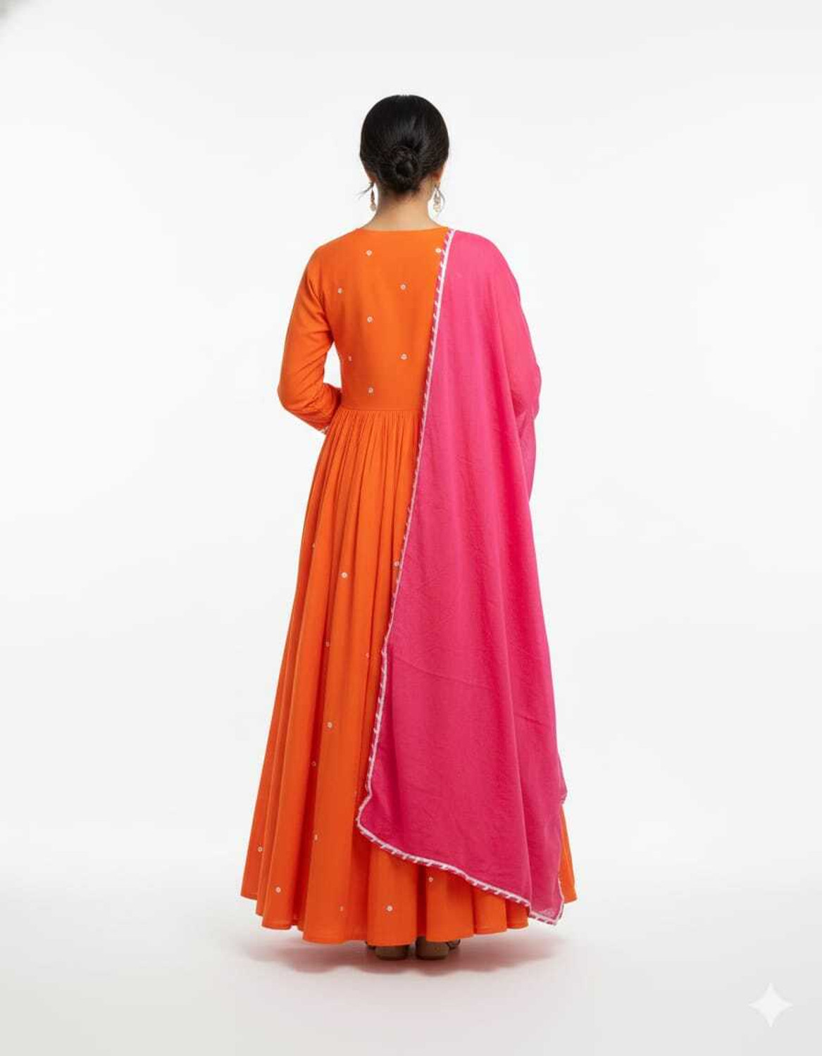 Image of Ankit Creations hetal Embroidered Anarkali Kurta, Bottom & Dupatta Set