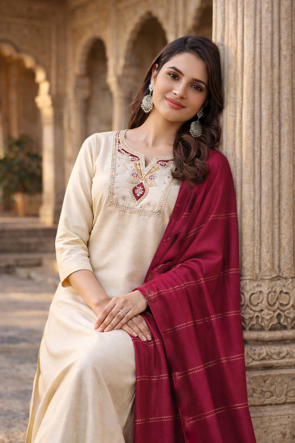 Image of Toochki Printed Kurta, Salwar & Dupatta Set