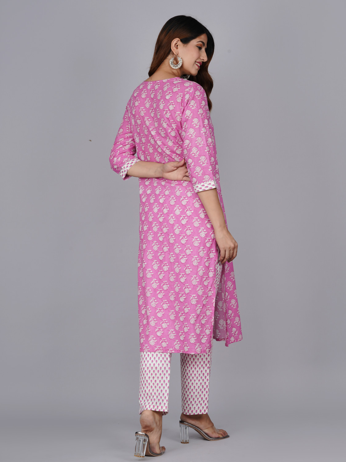Image of Mishree collection Ethnic Set Printed Kurta, Trouser /Pant & Dupatta Set