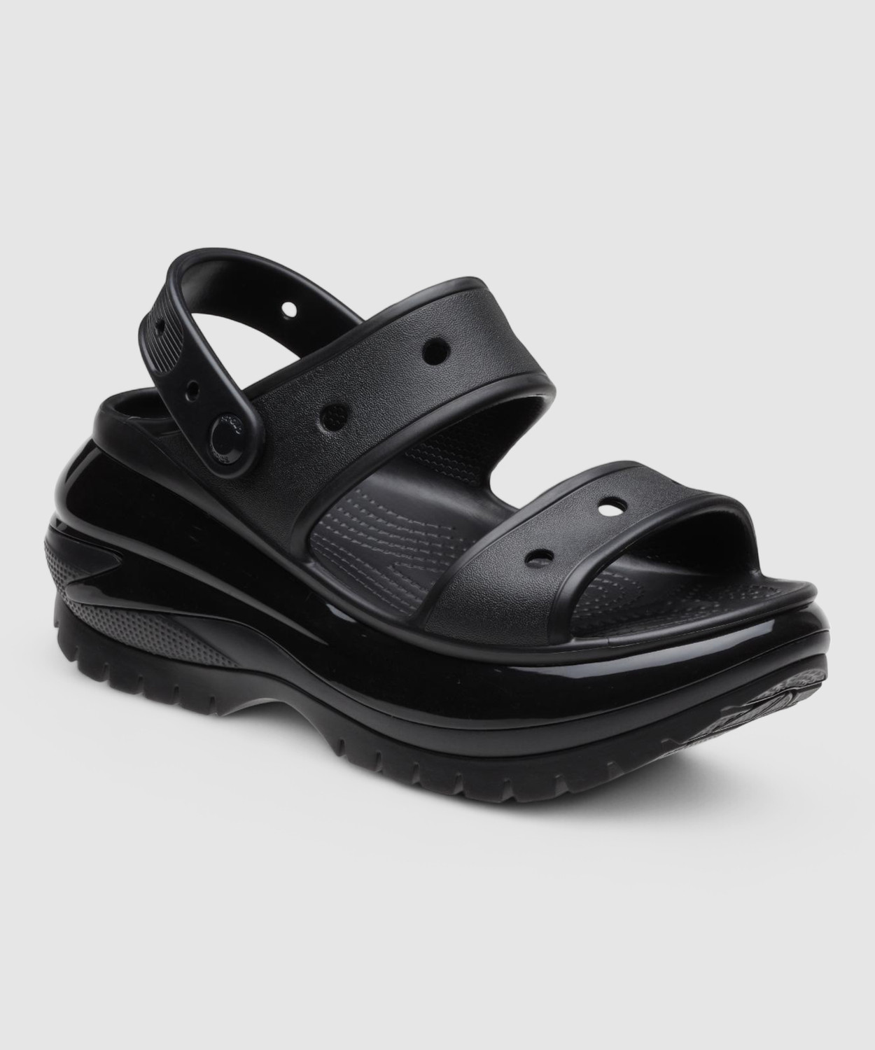 Image of CROCS Unisex Mega Crush Casual Sandal (Black , 3 UK /India)
