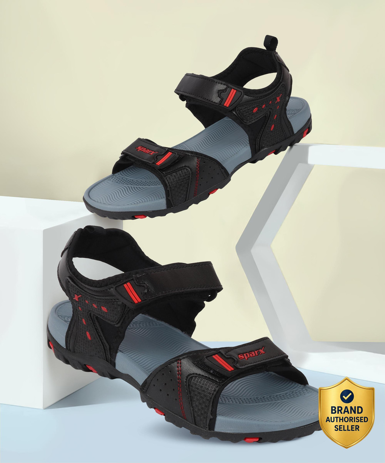 Image of Action Plus Men ONTM-01 Sports Sandal (Beige, Olive , 7)
