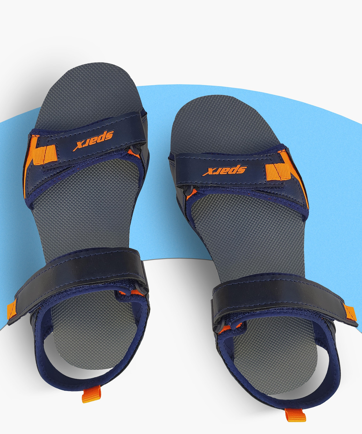 Sparx navy blue orange sandals 2025