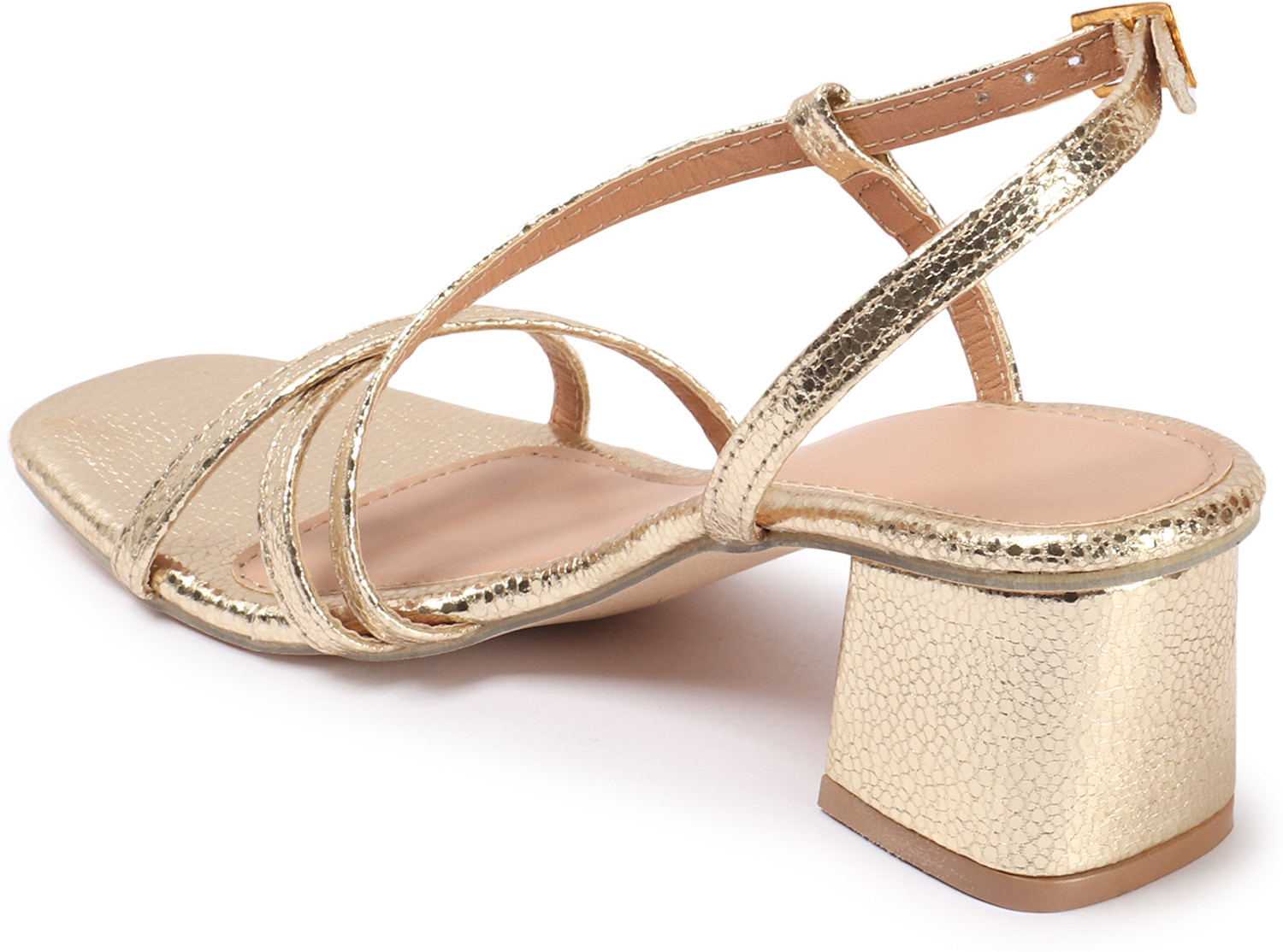 Image of Avivastyle Women Heels Sandal (Gold , 8)