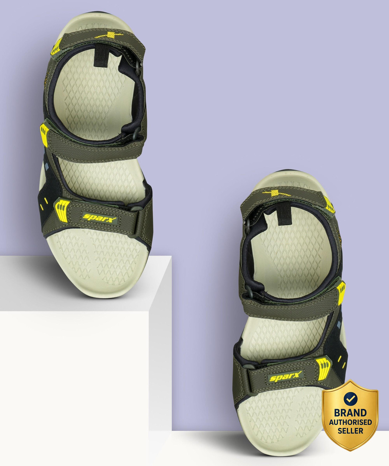 Men Olive Sports Sandal