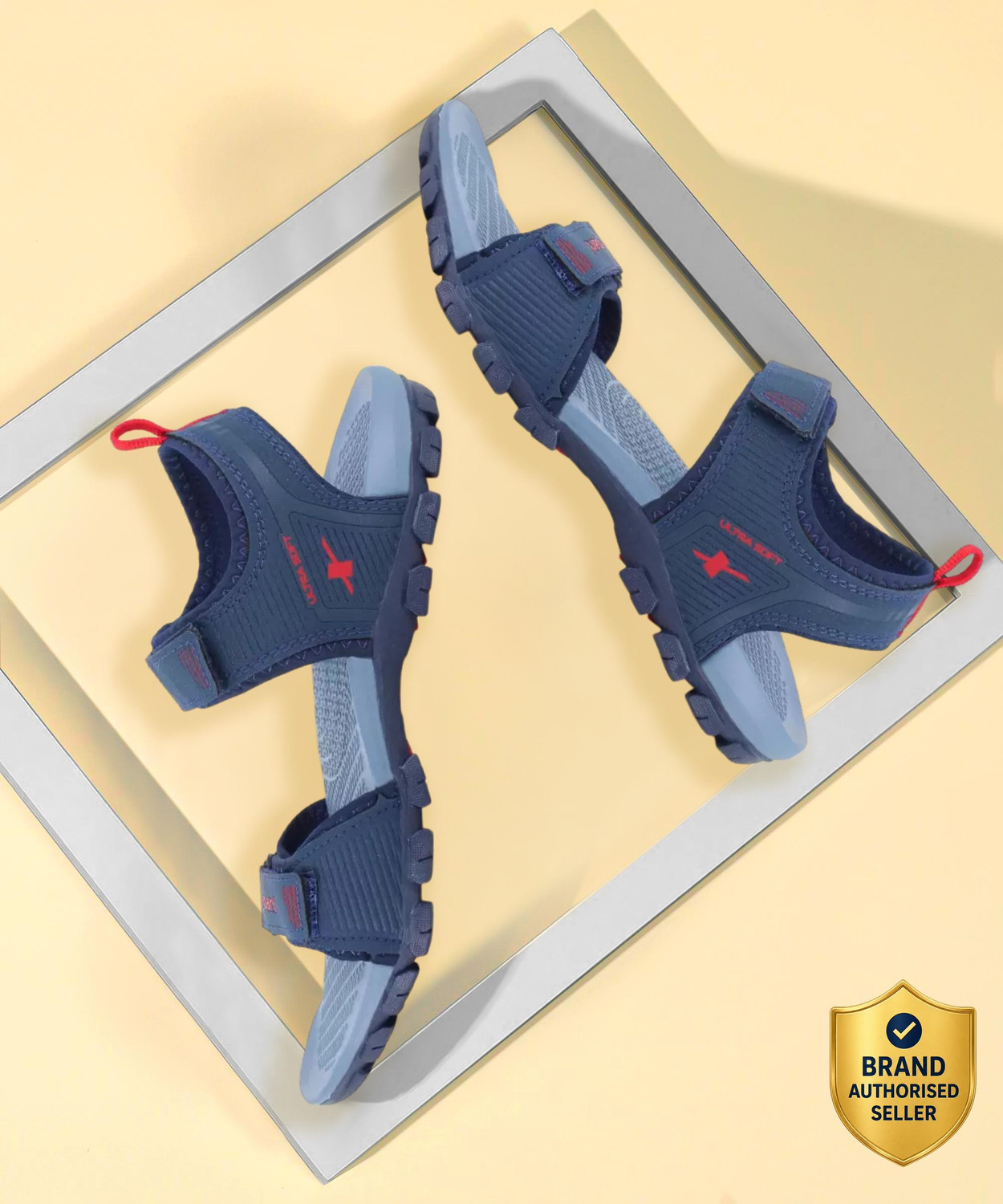 SPARX Men Navy, Red Sandals