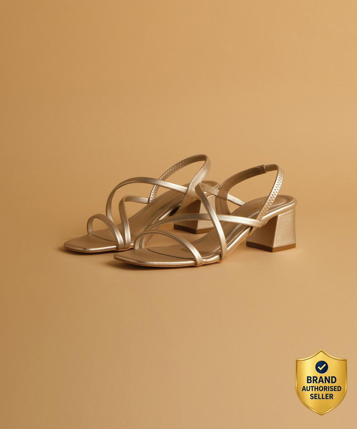 Image of Avivastyle Women Heels Sandal (Gold , 8)