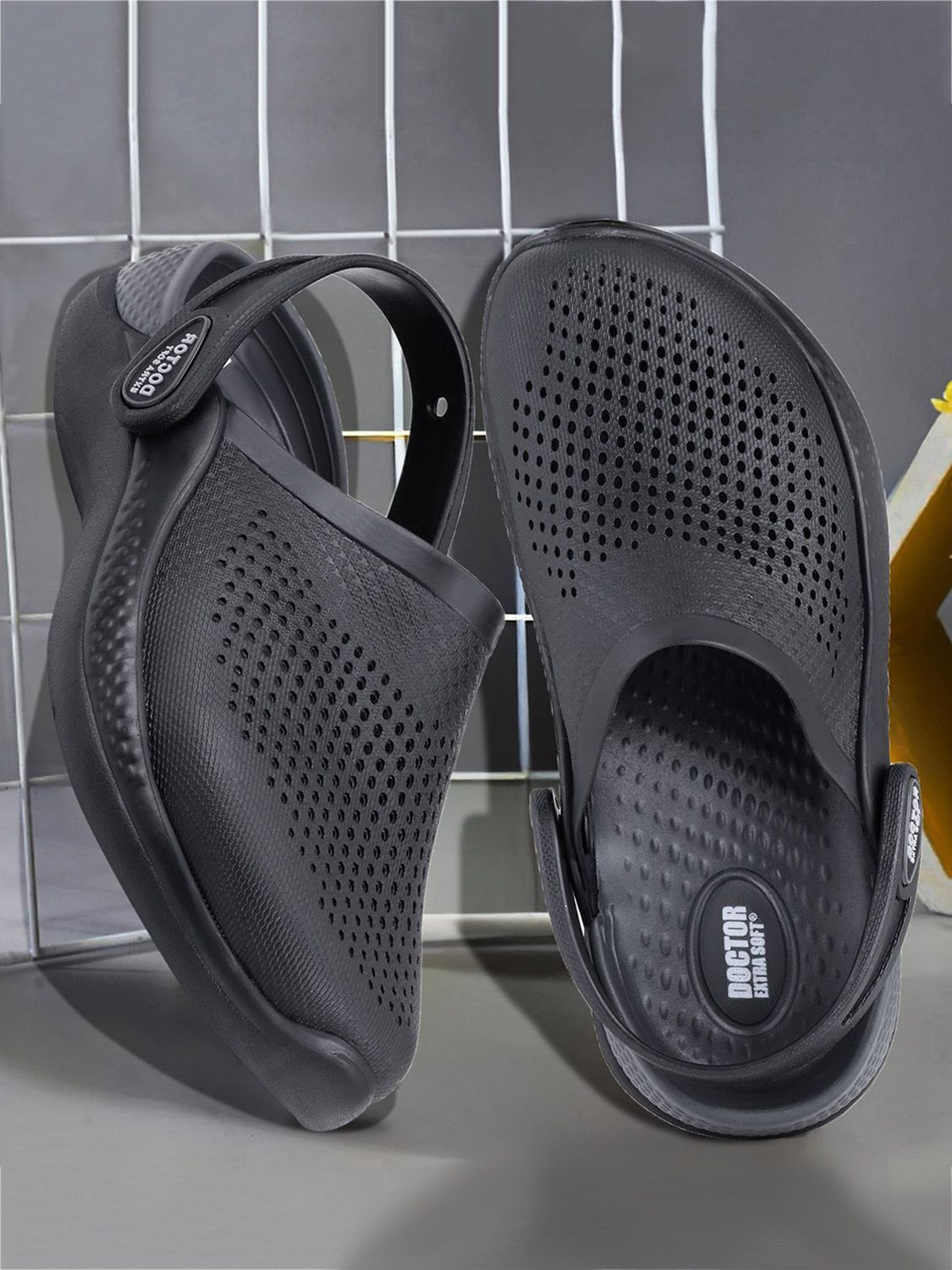 Image of CABANARETAIL Men Clogs Sandal (Black , 8)