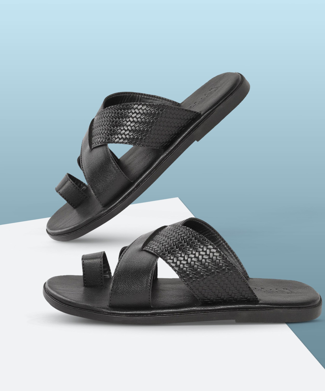 Mast Harbour Men Black Sandals Price History