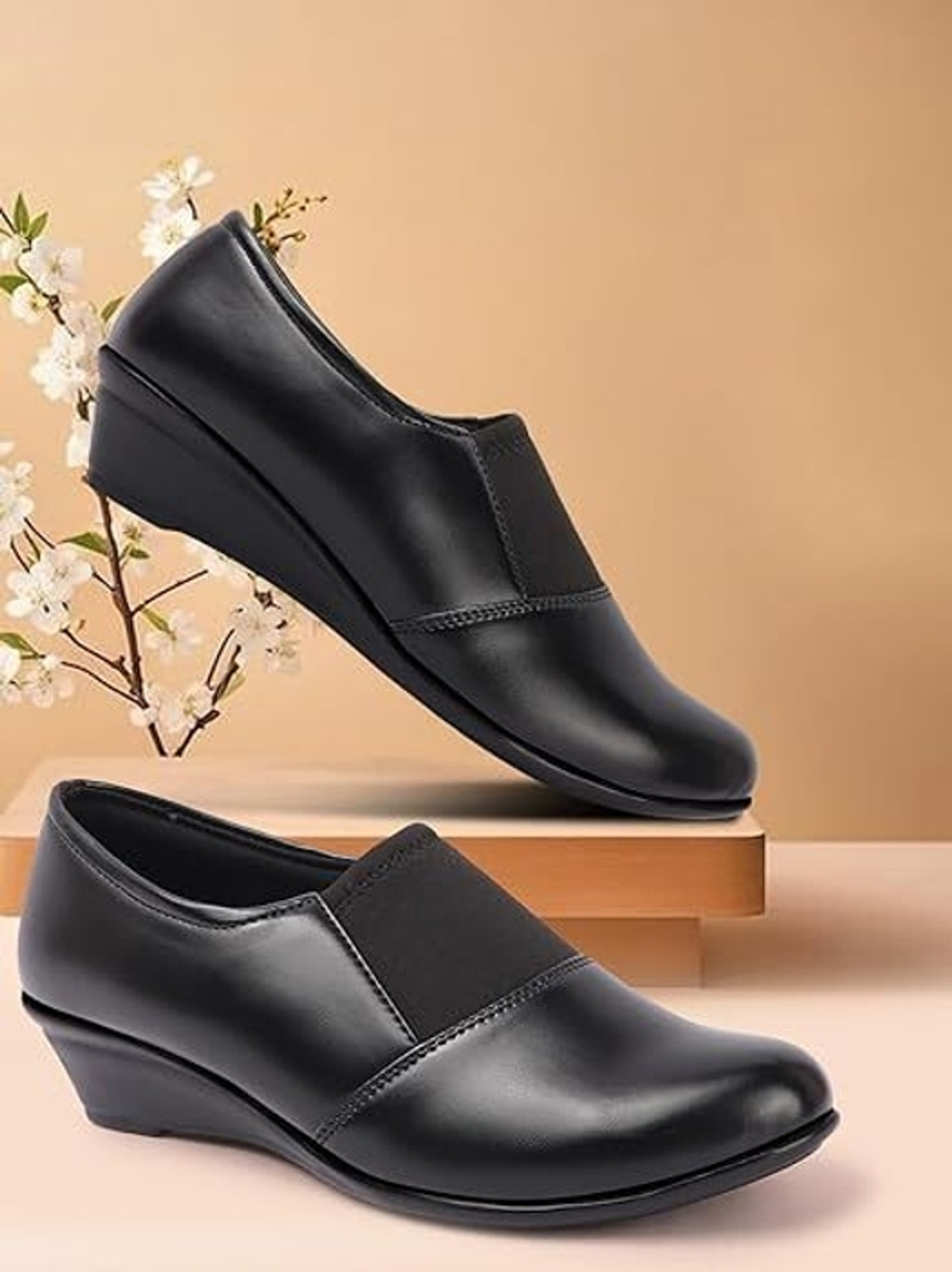 Image of TOSHINA SHOES KING Bellies Slip On For Women (Black , 8)