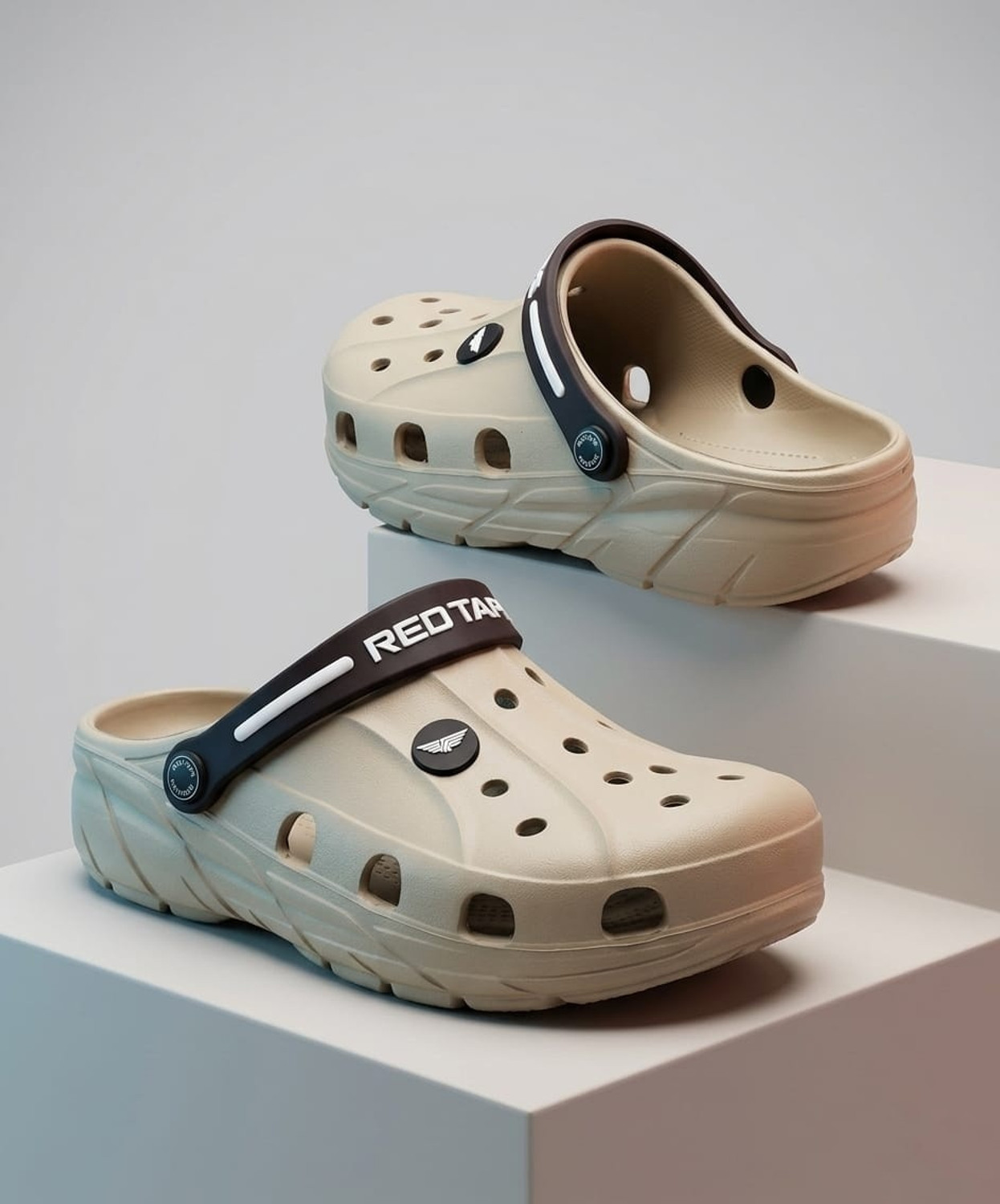 RED TAPE Men Beige Clogs