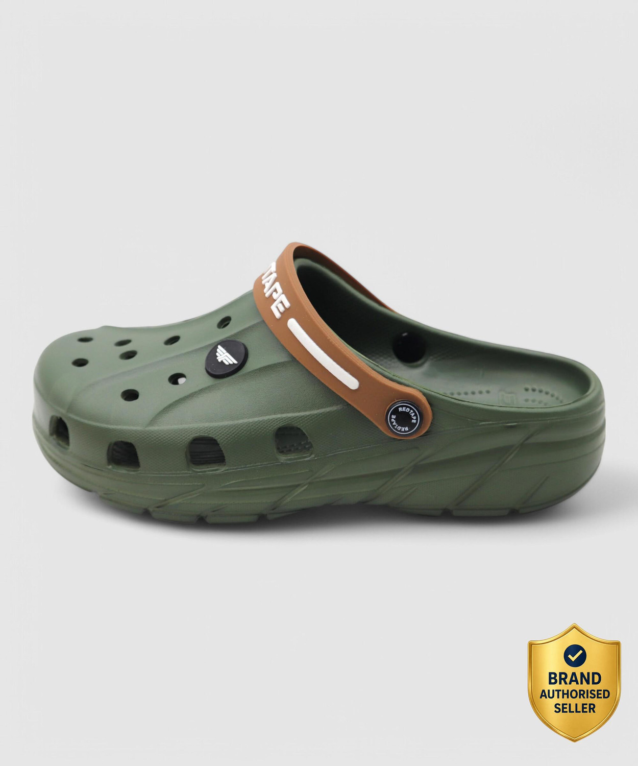 Red Tape Men Olive Clogs – Stylish Slip‑On Shoes ₹422